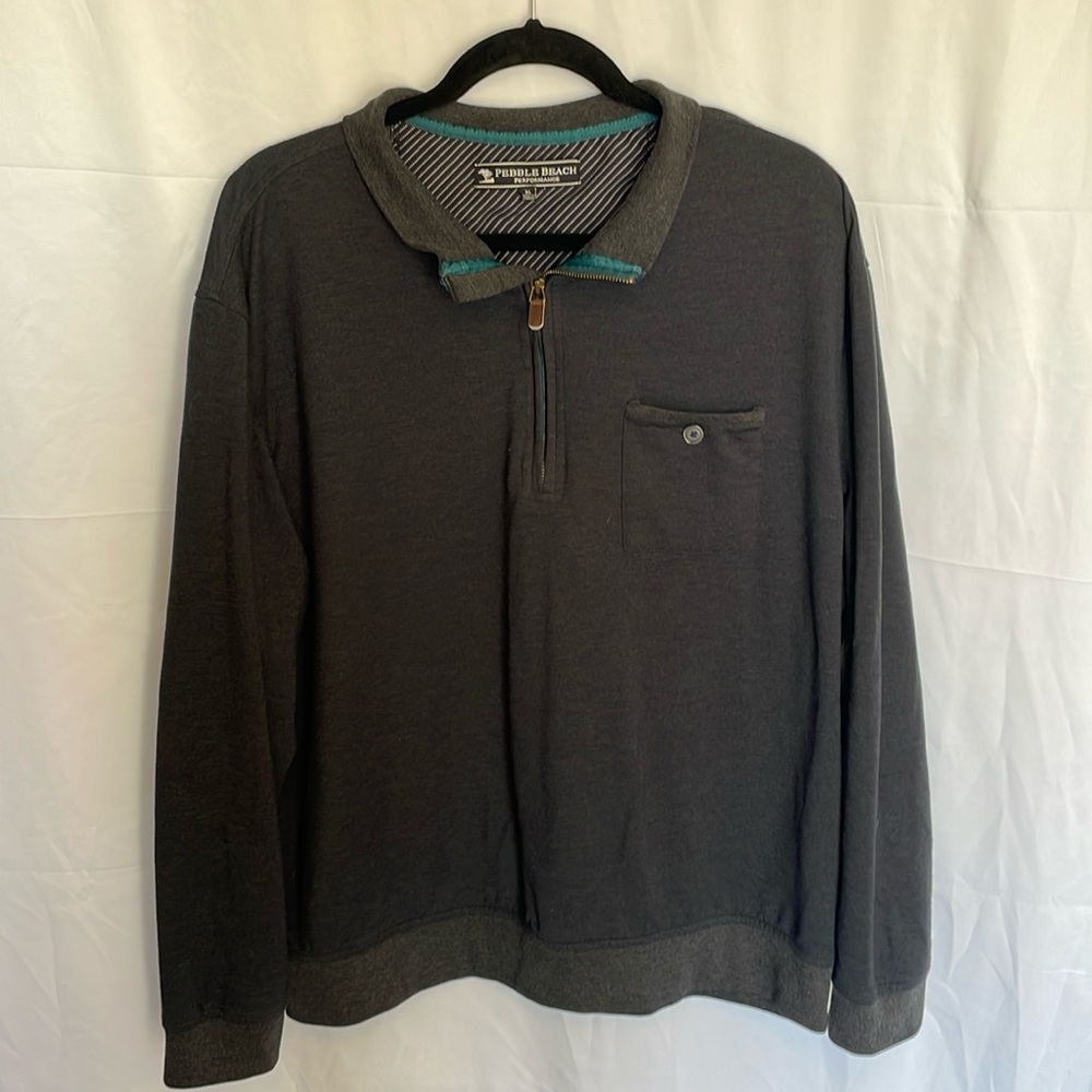 Pebble Beach Quarter‎ Zip Long Sleeve Pull Over Sweater XL Golfcore Layering